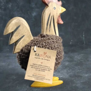 Gallo Araucano Patitas de Madera